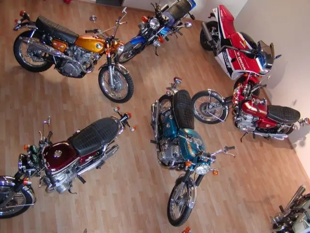some vintage motorcycles